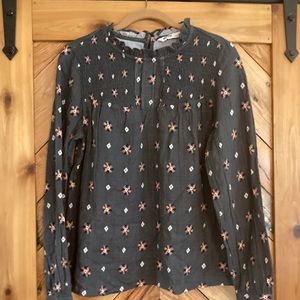 Sonoma Green Flowy Shirt